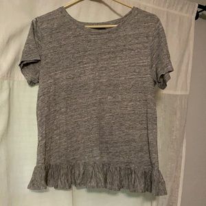 J Crew ruffle shirt